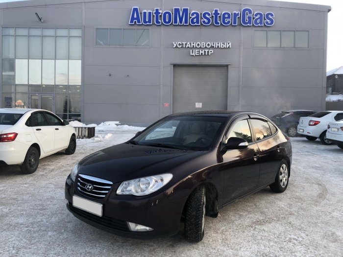 Установка ГБО на Hyundai Elantra 2010г., ГБО 4 поколения, метан LANDI RENZO (Италия), двигатель 1.6л. 4 цилиндра