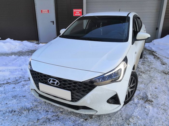 Установка ГБО на Hyundai Solaris 2021г., ГБО 4 поколения, пропан LANDI RENZO (Италия), двигатель 1.6л. 4 цилиндра