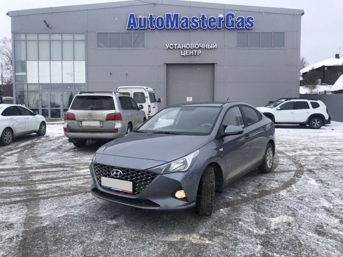 Установка ГБО на Hyundai Solaris 2021г., ГБО 4 поколения, пропан AEB (Турция), двигатель 1.6л. 4 цилиндра