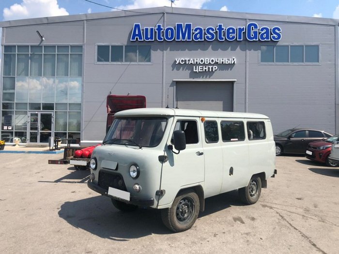 Установка ГБО на Уаз 390995  2021г., ГБО 4 поколения, пропан LANDI RENZO (Италия), двигатель 2.7л. 4 цилиндра