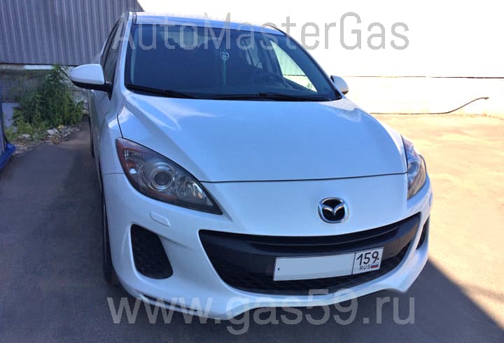 Установка ГБО на Mazda 3 1.6, ГБО 4 поколения LANDIRENZO (Италия), с цилиндрическим баллоном на 60 л.