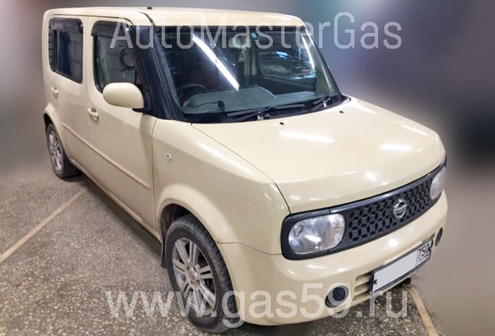Установка ГБО на Nissan Cube 1.4, ГБО 4 поколения LANDIRENZO, c тороидальным баллоном на 42 л.