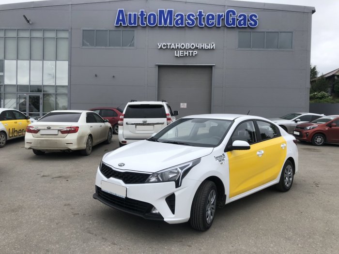 Установка ГБО на Kia Rio 2021г., ГБО 4 поколения, метан LANDI RENZO (Италия), двигатель 1.6л. 4 цилиндра