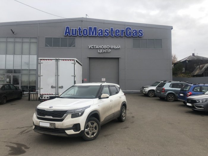 Установка ГБО на Kia Seltos 2020г., ГБО 4 поколения, пропан LANDIRENZO (Италия), двигатель 1.6л. 4 цилиндра