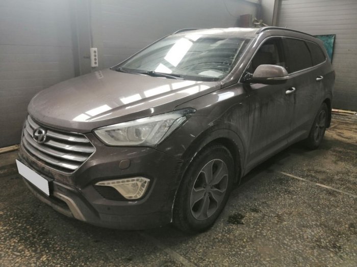 Установка ГБО на Hyundai Santa Fe 2014 г., ГБО 4 поколения, пропан LANDI RENZO (Италия), двигатель 3.3 л. 6 цилиндров