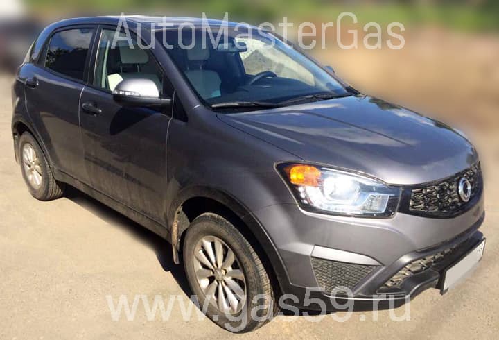 Установка ГБО на SsangYong Actyon 2.0, ГБО 4 поколения LANDIRENZO EVO, с тороидальным баллоном на 53 л.