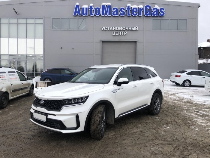 Установка ГБО наKia Sorento 2020г., ГБО 4 поколения, пропан LANDI RENZO (Италия), двигатель 2.5л. 4 цилиндра