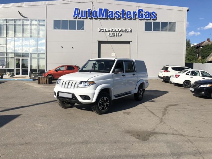 Установка ГБО на Уаз Пикап 2021г., ГБО 4 поколения, пропан LANDI RENZO (Италия), двигатель 2.7л. 4 цилиндра