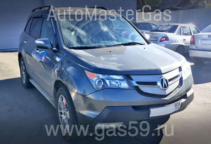 Установка ГБО на Acura MDX 3.5, ГБО 4 поколения LANDIRENZO (Италия), с тороидальным баллоном на 74 л.