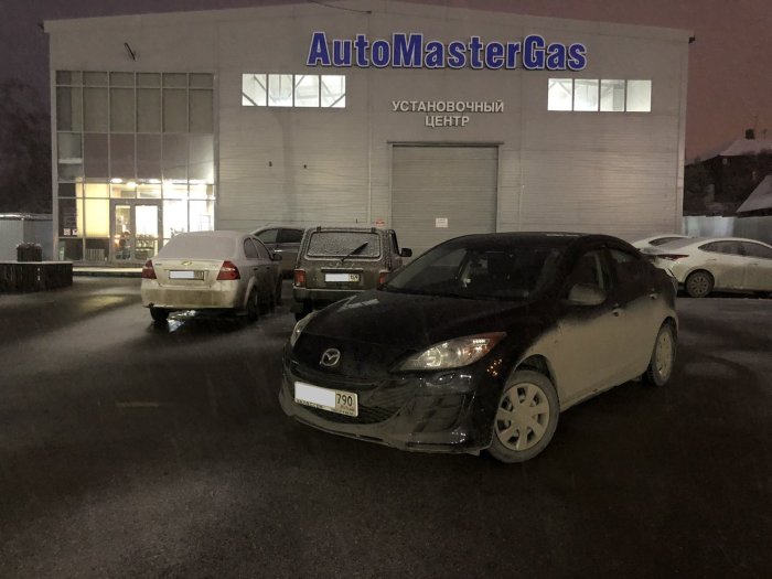 Установка ГБО на Mazda 3 2020г., ГБО 4 поколения, метан DIGITRONIC (Италия), двигатель 1.6л. 4 цилиндра