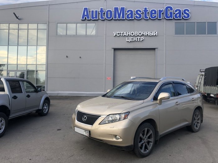 Установка ГБО на Lexus RX 350 2010г., ГБО 4 поколения, пропан LANDIRENZO (Италия), двигатель 3.5л. 6 цилиндров