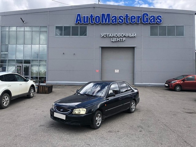 Установка ГБО на Hyundai Accent 2012г., ГБО 4 поколения, пропан LANDI RENZO (Италия), двигатель 1.5л. 4 цилиндра