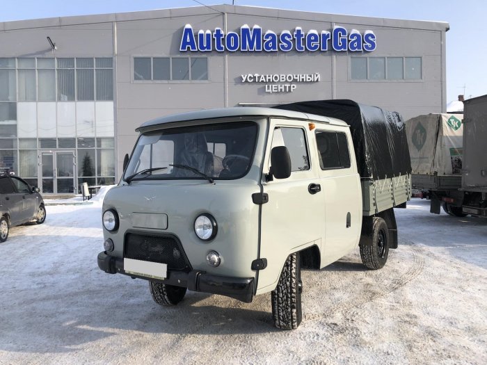 Установка ГБО на Уаз 390945  2021г., ГБО 4 поколения, пропан LANDI RENZO (Италия), двигатель 2.7л. 4 цилиндра