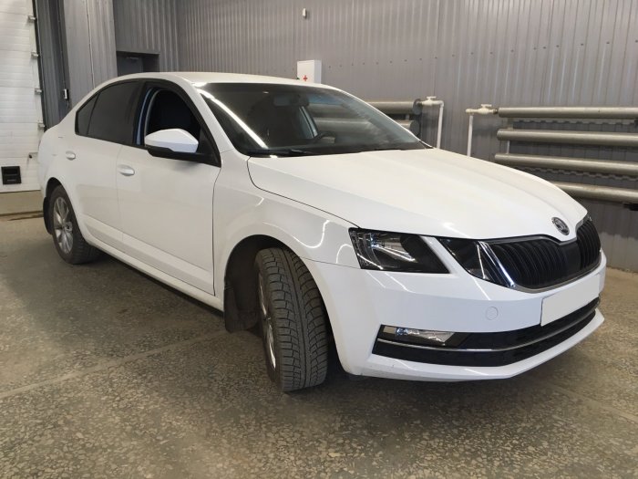 Установка ГБО на Skoda Octavia 2019г., ГБО 4 поколения, метан LANDI RENZO (Италия), двигатель 1.6л. 4 цилиндра