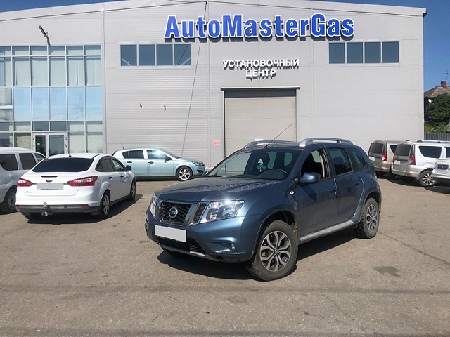 Установка ГБО на Nissan Terrano 2015г.,  ГБО 4 поколения, метан LANDI RENZO (Италия), двигатель 1.6л. 4 цилиндра