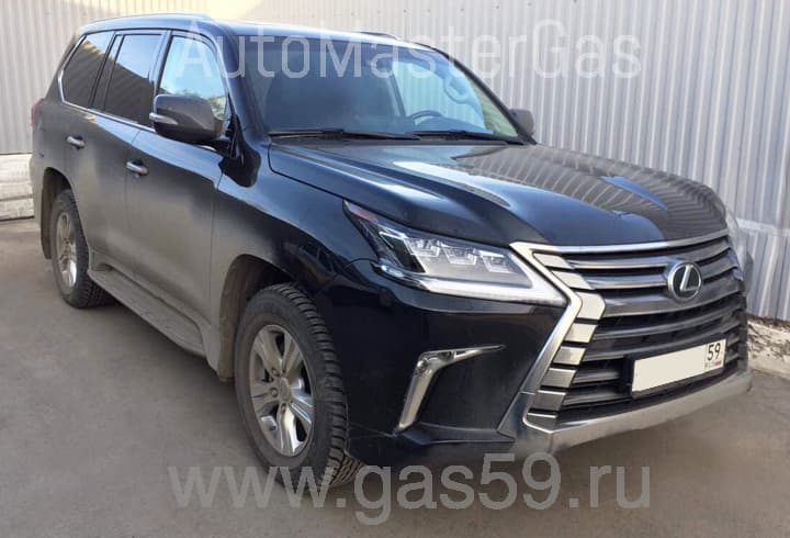 Установка ГБО на Lexus LX 570 5.7, ГБО 4 поколения LANDIRENZO (Италия), с тороидальным баллоном на 94 литра.