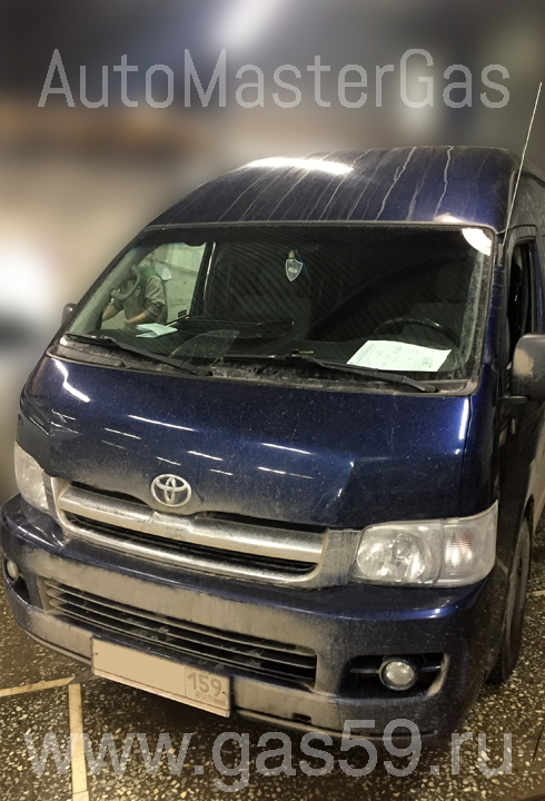 Установка ГБО на Toyota HiAce 2.7, ГБО 4-го поколения LANDIRENZO (Италия), устанавливается тороидальный баллон на 94 л.
