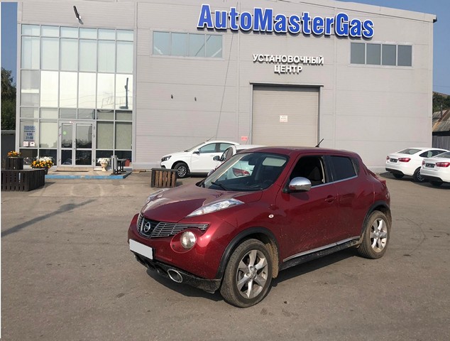 Установка ГБО на  Nissan Juke 2013г., ГБО 4 поколения, пропан 4SAVE (Польша), двигатель 1.6л. 4 цилиндра