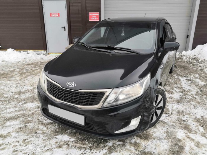 Установка ГБО на Kia Rio 2012г., ГБО 4 поколения, пропан LANDI RENZO (Италия), двигатель 1.6л. 4 цилиндра