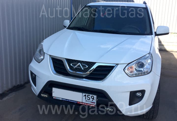 Установка ГБО на Chery Tiggo 1.6, ГБО 4 поколения LANDIRENZO , с цилиндрическим баллоном на 60 л.