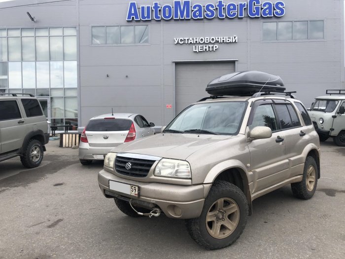 Установка ГБО на Suzuki Grand Vitara 2002г., ГБО 4 поколения, пропан LANDIRENZO (Италия), двигатель 2.5л. 6 цилиндров