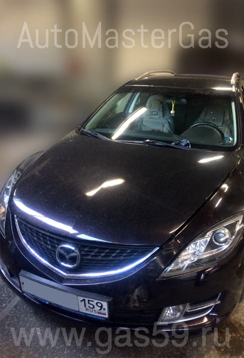 Установка ГБО на Mazda 6, ГБО 4 поколения LANDIRENZO, с тороидальным баллоном на 53 л.