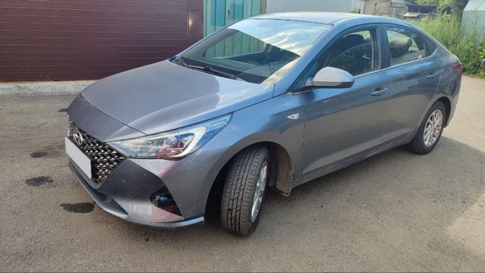 Установка ГБО на Hyundai Solaris 2020 г., ГБО 4 поколения, пропан LANDI RENZO (Италия), двигатель 1.6л. 4 цилиндра