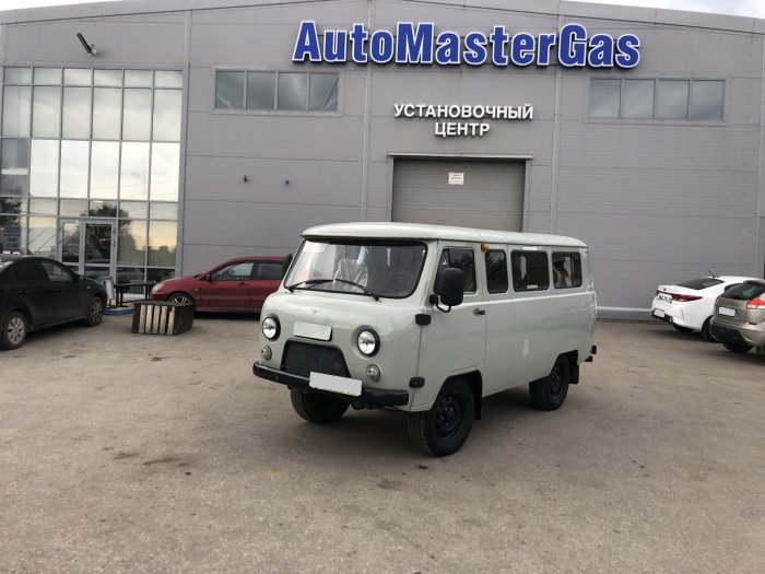 Установка ГБО на Уаз 390995  2021г., ГБО 4 поколения, пропан LANDI RENZO (Италия), двигатель 2.7л. 4 цилиндра