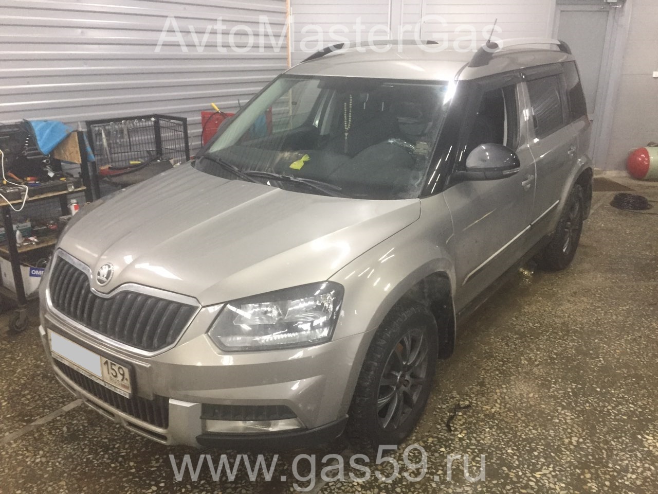 Установка ГБО на Skoda Yeti 2016г., ГБО 4 поколения, пропан LANDIRENZO (Италия), двигатель 1.6л. 4 цилиндра