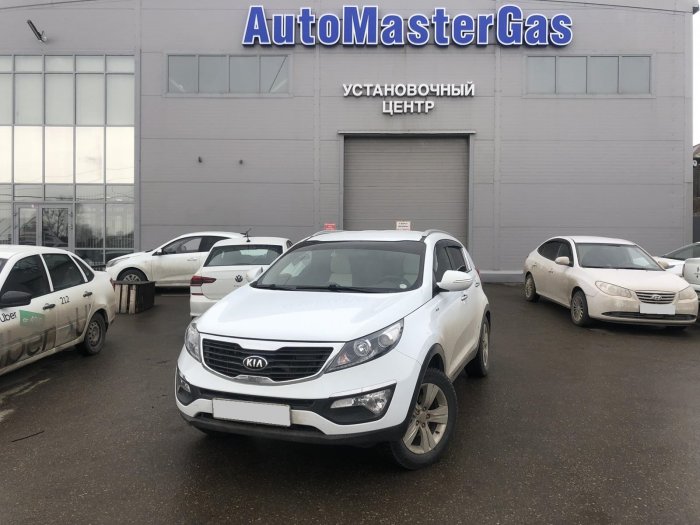 Установка ГБО на Kia Sportage 2012г., ГБО 4 поколения, пропан OMVL (Турция), двигатель 2.0л. 4 цилиндра