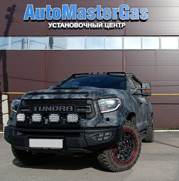 Установка ГБО на Toyota Tundra 2011 г., ГБО 4 поколения, пропан LANDI RENZO (Италия), двигатель 5.7л. 8 цилиндров