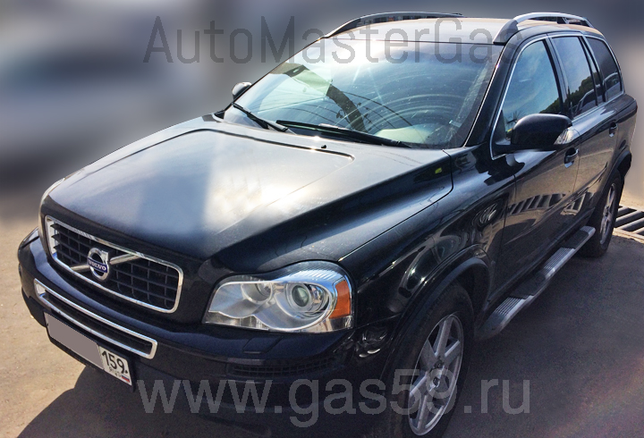 Установка ГБО на Volvo XC90 3.2 , ГБО 4 поколения LANDIRENZO, с тороидальным баллоном на 53 л..