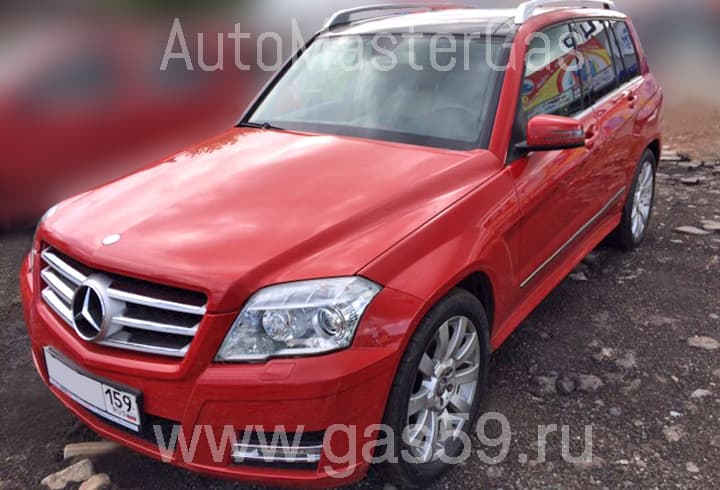 Установка ГБО на Mercedes-Benz GLK , ГБО 4 поколения DIGITRONIC, с тороидальным баллоном на 53 л.