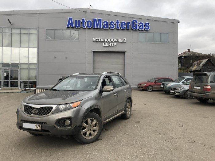 Установка ГБО на Kia Sorento XM 2011г., ГБО 4 поколения, пропан LANDIRENZO (Италия), двигатель 2.4л. 4 цилиндра