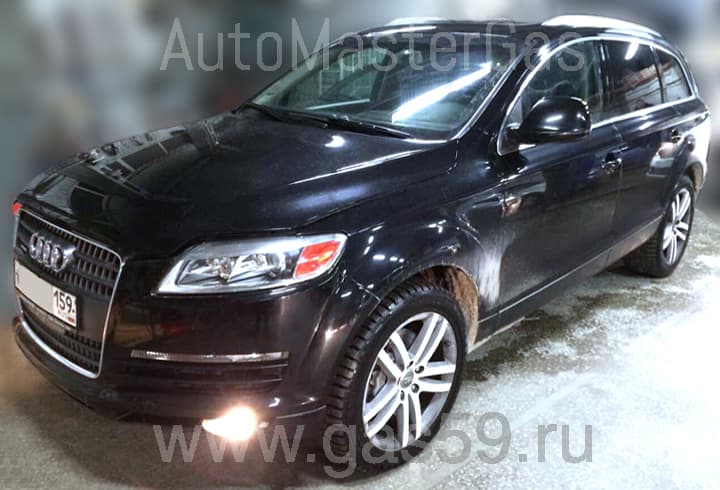 Установка ГБО на AUDI Q7 3.6, ГБО 4 поколения ROMANO CNG, с 2-мя баллонами по 35 литров (объем 70л.)