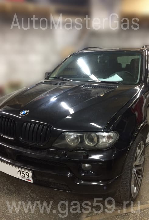 Установка ГБО на BMW X5 30i xDrive, ГБО 4 поколения LANDIRENZO, с тороидальным баллоном 74 л.