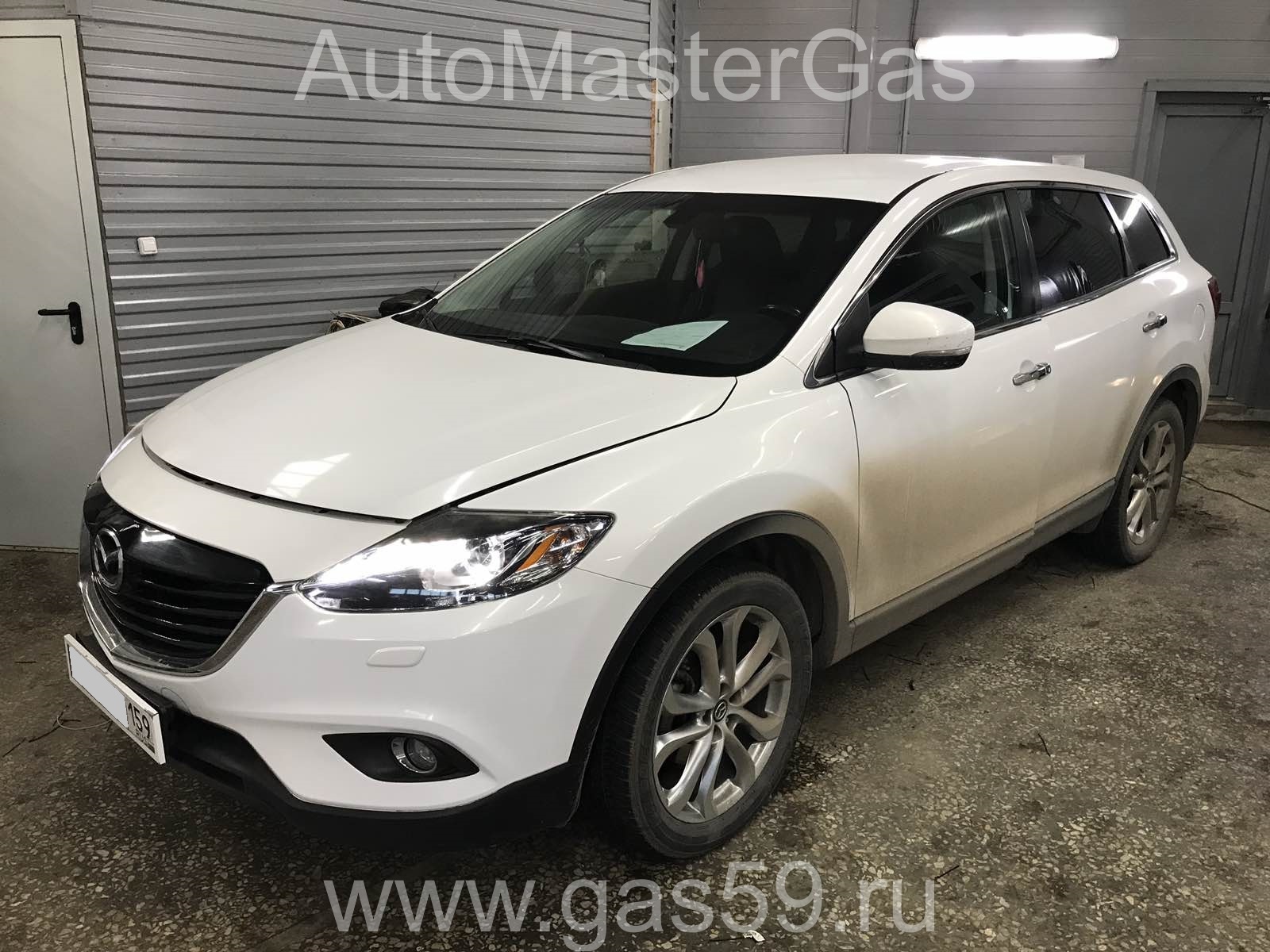 Установка ГБО на Mazda CX-9 2012г., ГБО 4 поколения, пропан LANDIRENZO (Италия), двигатель 3.7л. 6 цилиндров