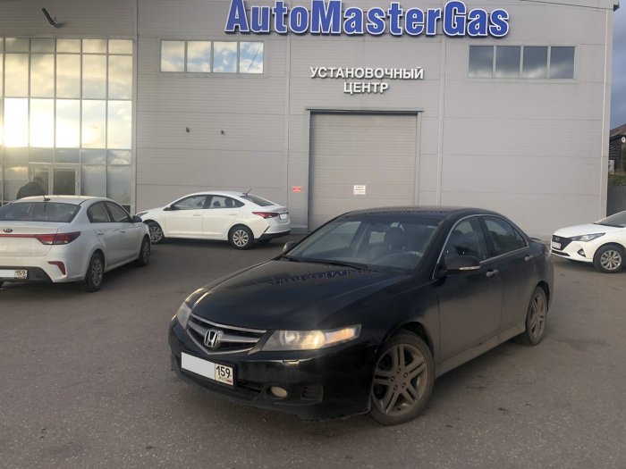 Установка ГБО на Honda Accord 2007г., ГБО 4 поколения, пропан LANDIRENZO (Италия), двигатель 2.0л. 4 цилиндра