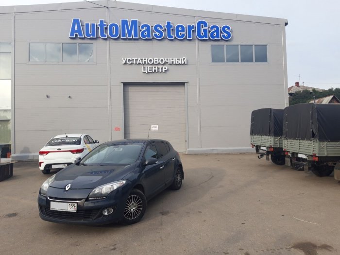 Установка ГБО на Renault Megane 2013г., ГБО 4 поколения, пропан LANDIRENZO (Италия), двигатель 1.6л. 4 цилиндра