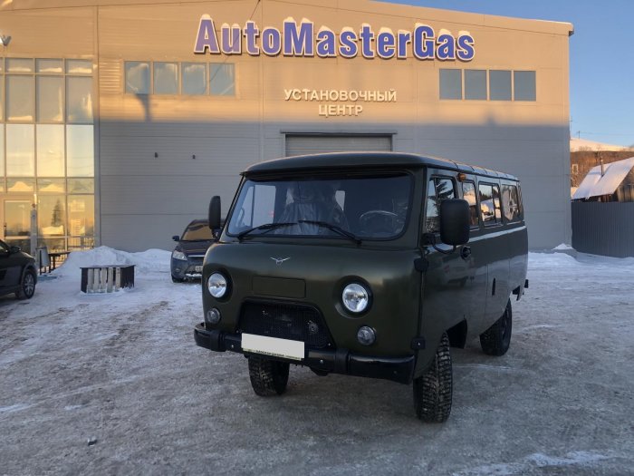 Установка ГБО на Уаз 390995  2021г., ГБО 4 поколения, пропан LANDI RENZO (Италия), двигатель 2.7л. 4 цилиндра