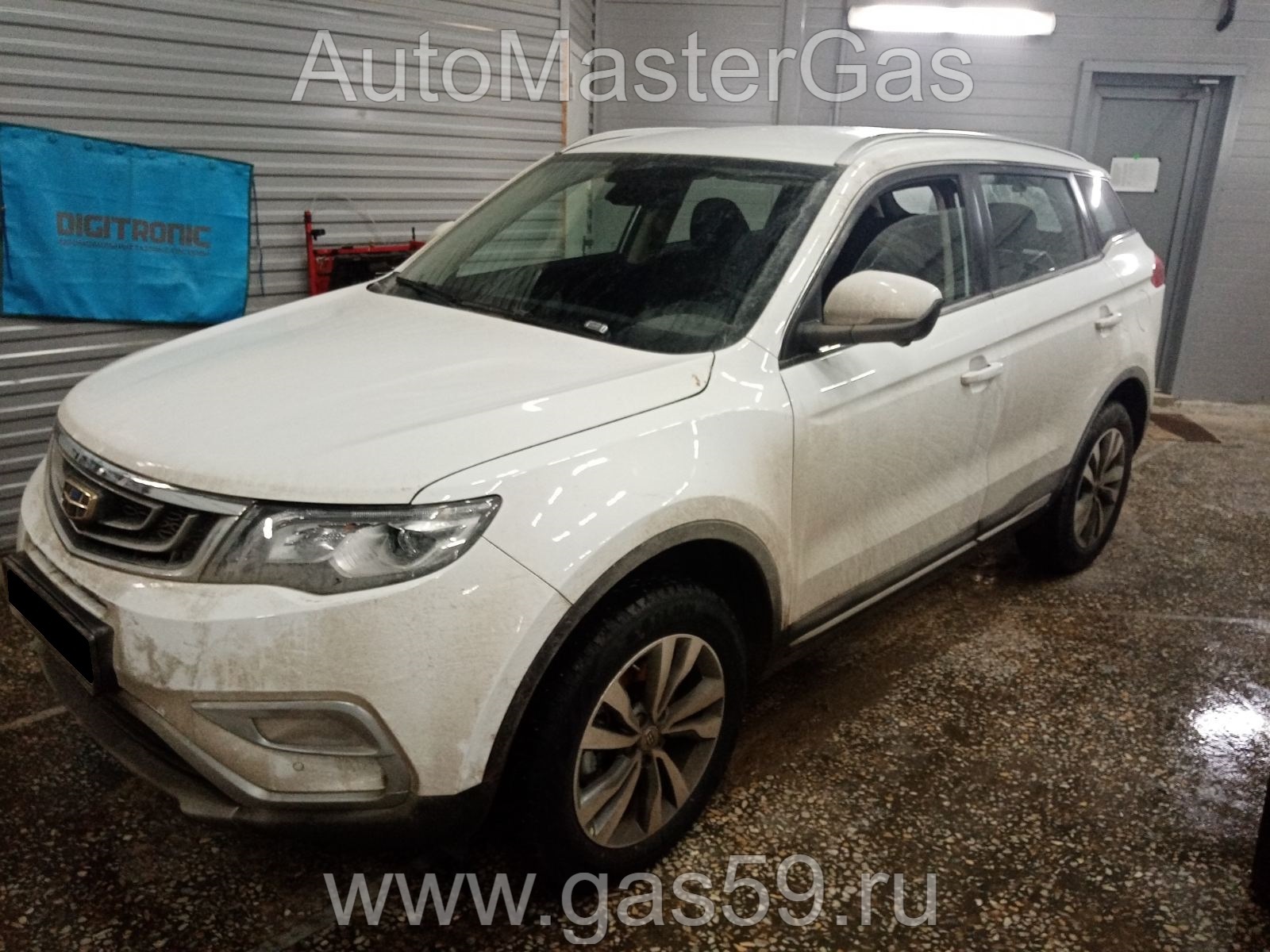 Установка ГБО на Geely Atlas 2019г., ГБО 4 поколения, пропан LANDIRENZO (Италия), двигатель 2.4л. 4 цилиндра, баллон на 74л.