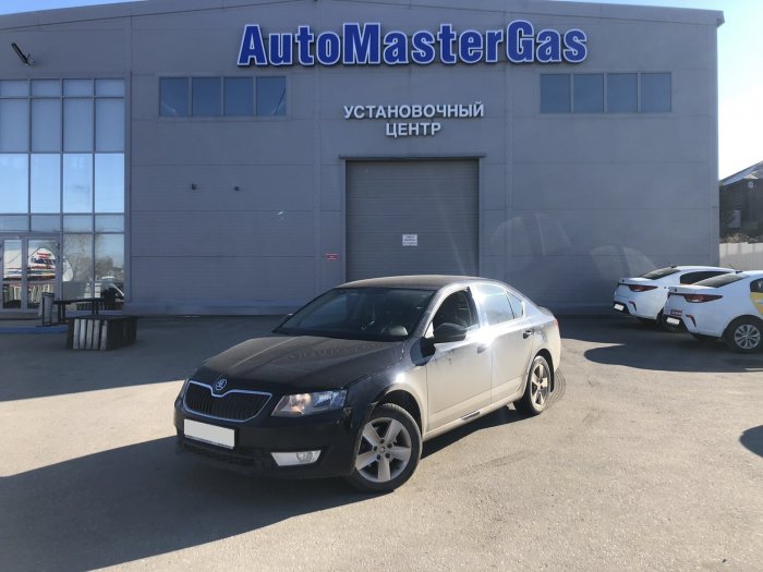 Установка ГБО на Skoda Octavia 2016г., ГБО 4 поколения, метан LANDI RENZO (Италия), двигатель 1.6л. 4 цилиндра
