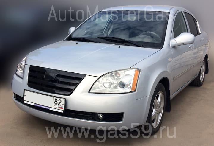 Установка ГБО на Vortex Estina 1.6, ГБО 4 поколения LANDIRENZO , с цилиндрическим баллоном на 60 л.