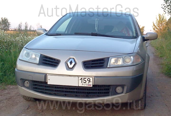 Установка ГБО на Renault Megane II 1.6, ГБО 4 поколения BRC P&D CNG, с баллоном 80 литров тип-3