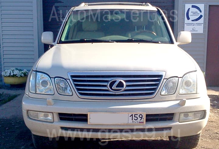 Установка ГБО на Lexus LX 470 AWD, ГБО 4 поколения BRC P&D, с баллоном 95 литров