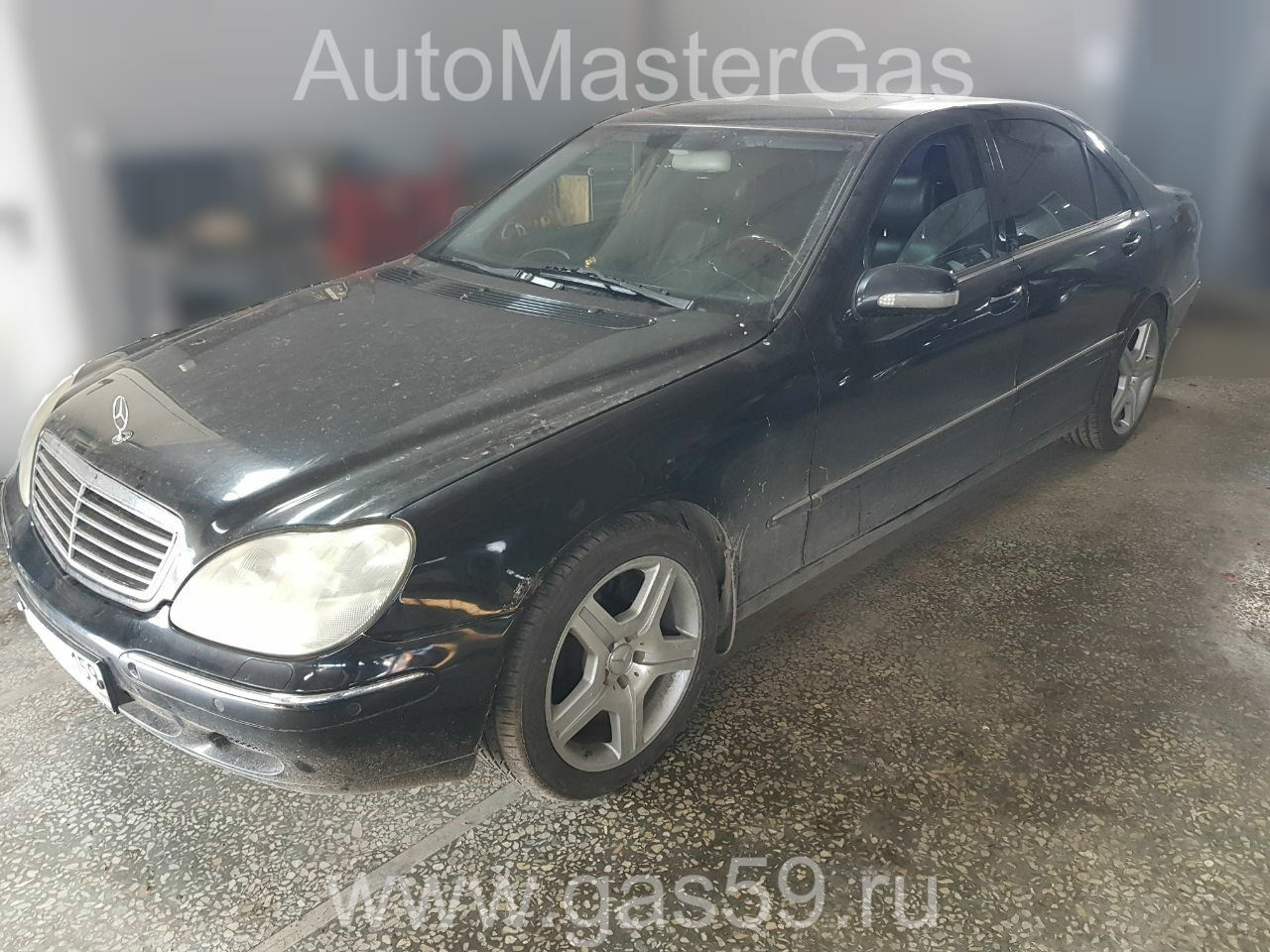 Установка ГБО на Mercedes Benz S 500 1998г., ГБО 4 поколения, пропан LANDIRENZO (Италия), двигатель 5.0л. 8 цилиндров