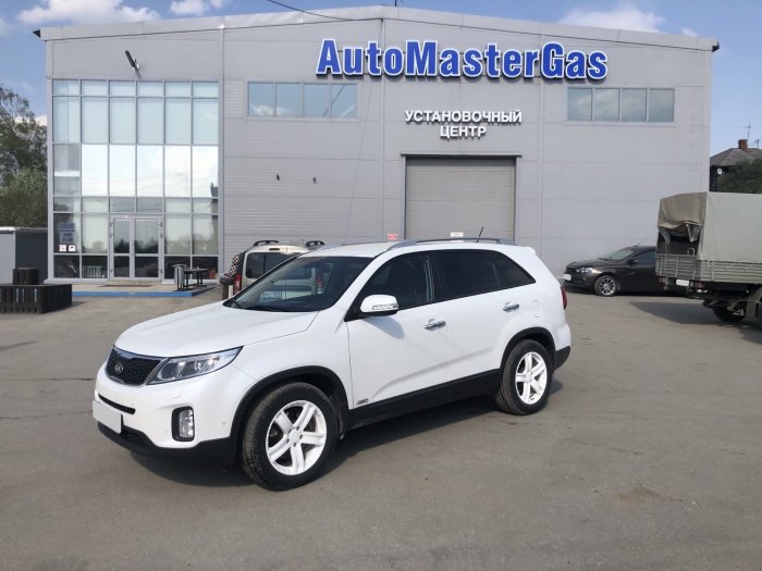 Установка ГБО на Kia Sorento 2013г., ГБО 4 поколения, пропан LANDI RENZO (Италия), двигатель 2.4л. 4 цилиндра