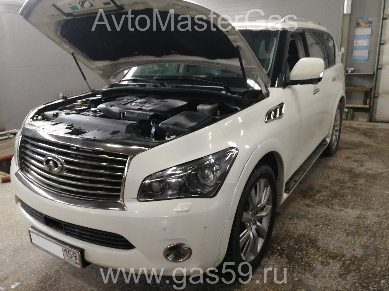 Установка ГБО на Infiniti QX56 II 2011г., ГБО 4 поколения, пропан STAG (Польша), двигатель 5.6л. V8
