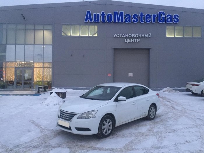 Установка ГБО на Nissan Sentra 2015г.,  ГБО 4 поколения, метан  Digitronic (Италия), двигатель 1.6л. 4 цилиндра