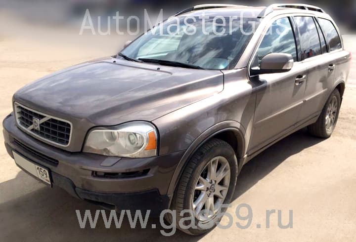 Установка ГБО на Volvo XC90 2.5 AWD, ГБО 4 поколения LANDIRENZO, с тороидальным баллоном на 53 л..